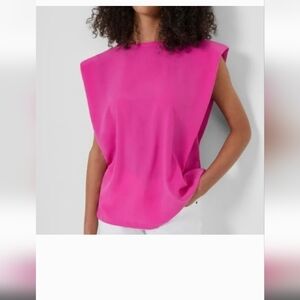 French Connection Fuchsia Muscle Tee